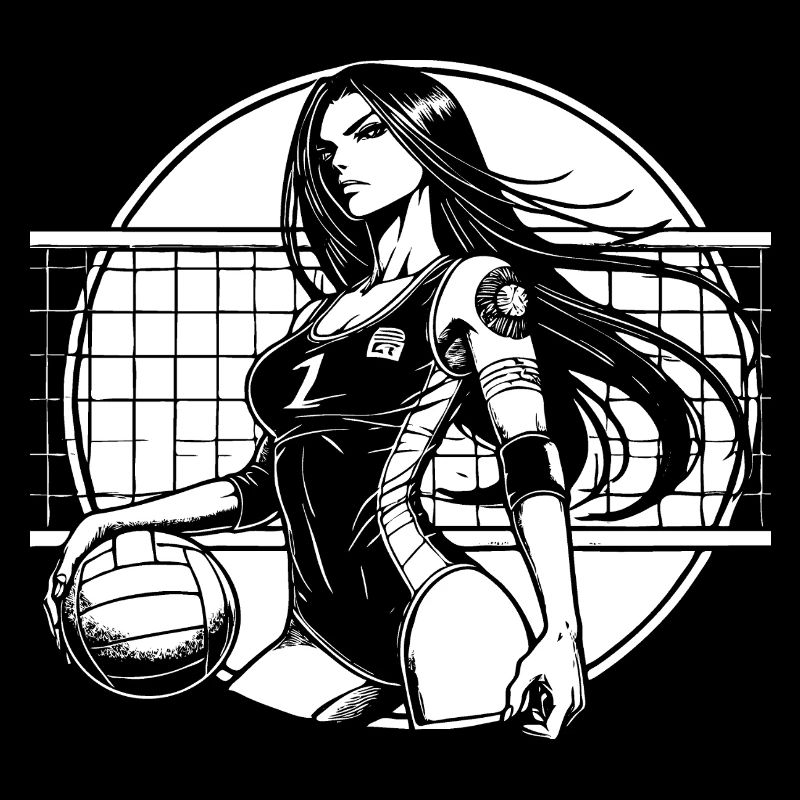 Volleyball Design – Japanisches Artwork