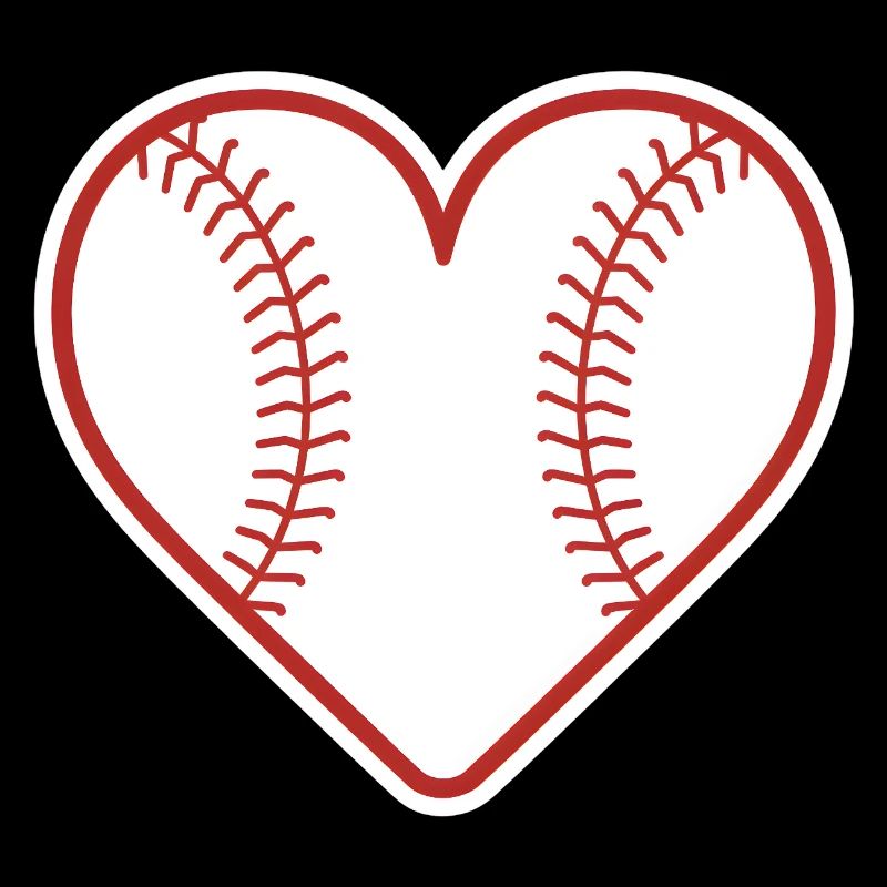 Baseball Herz Design Liebe Baseball