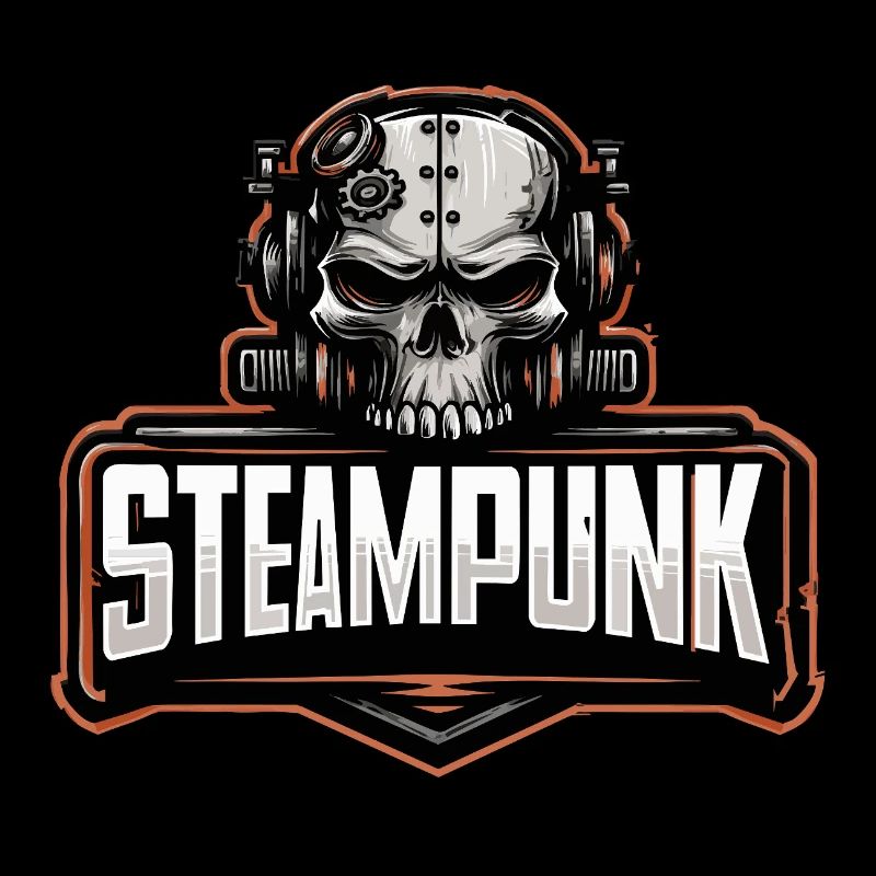 Steampunk Skull – Mechanical Retro Motif