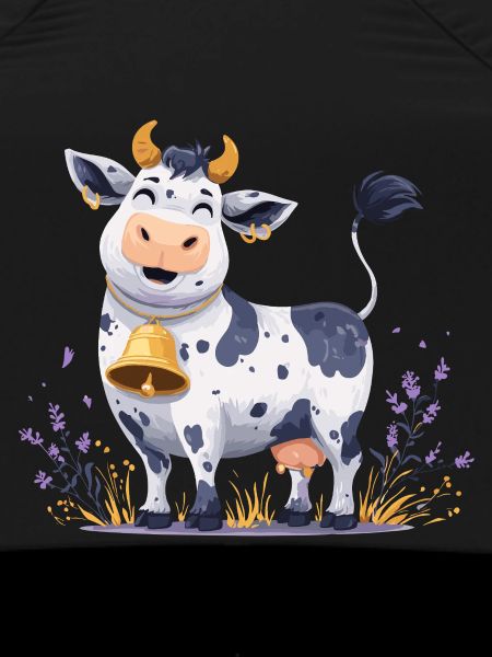 Funny cow with bell