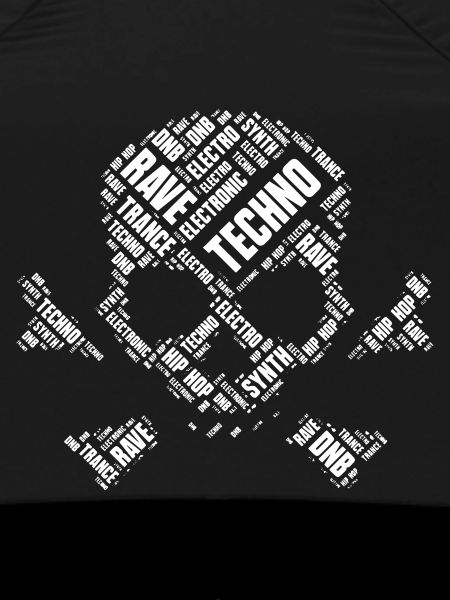 Techno Skull Wordcloud