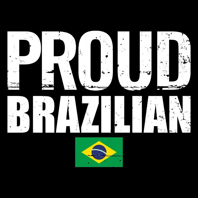 Fier drapeau brésilien brésilien du Brésil