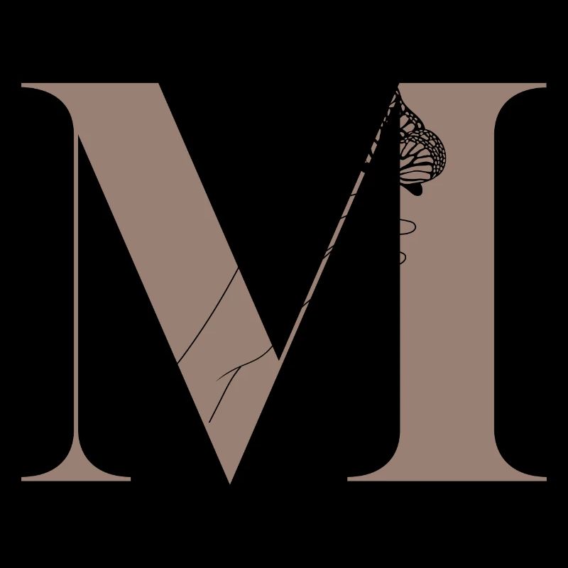 letter m magic butterfly