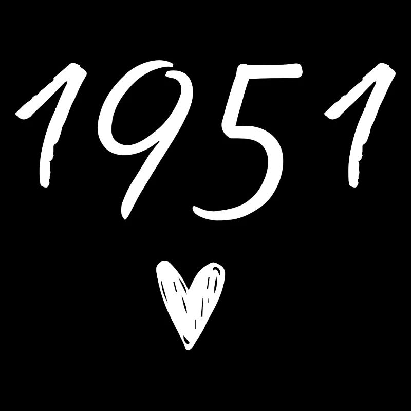1951 coeur anniversaire