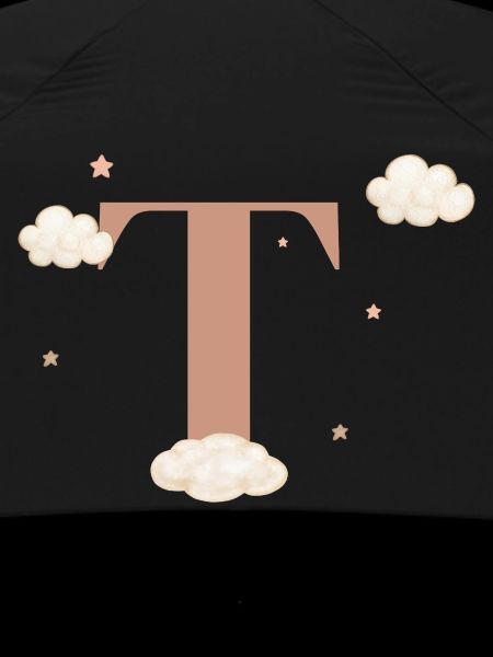 Letter t clouds stars