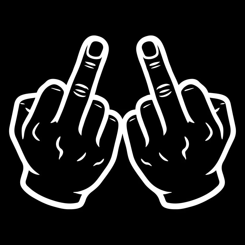 Hand Mittelfinger Frech