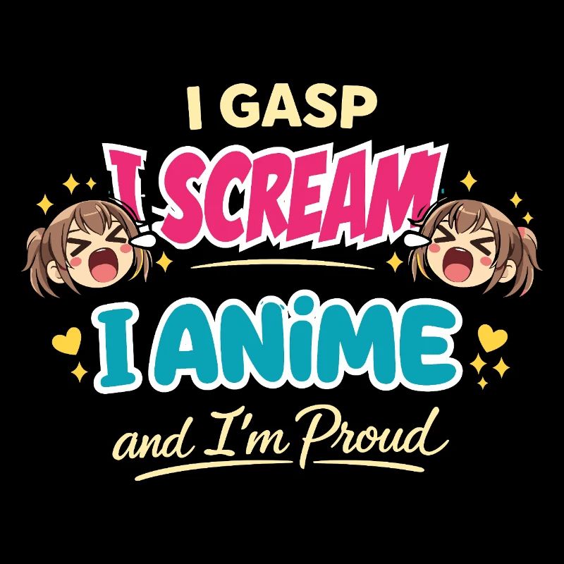 Une fangirl d’anime crie la réaction de l’anime