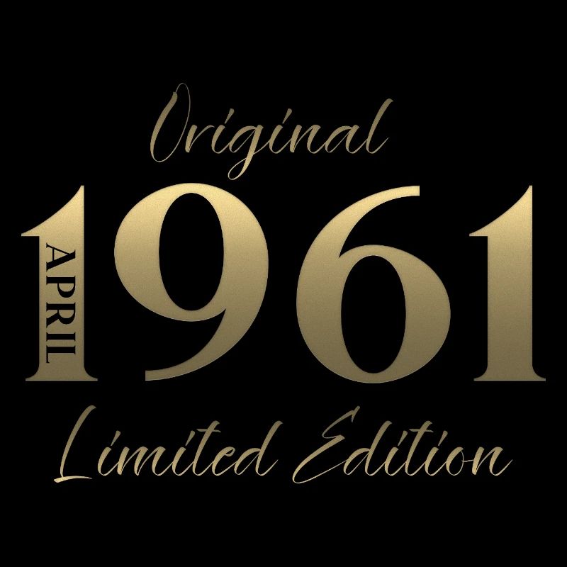 65. Geburtstag Geschenk Mann Original April 1961