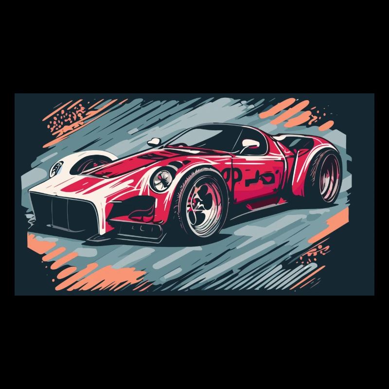 Voiture de course rouge (Collection de voitures de course)