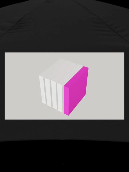 Splitting cube pink