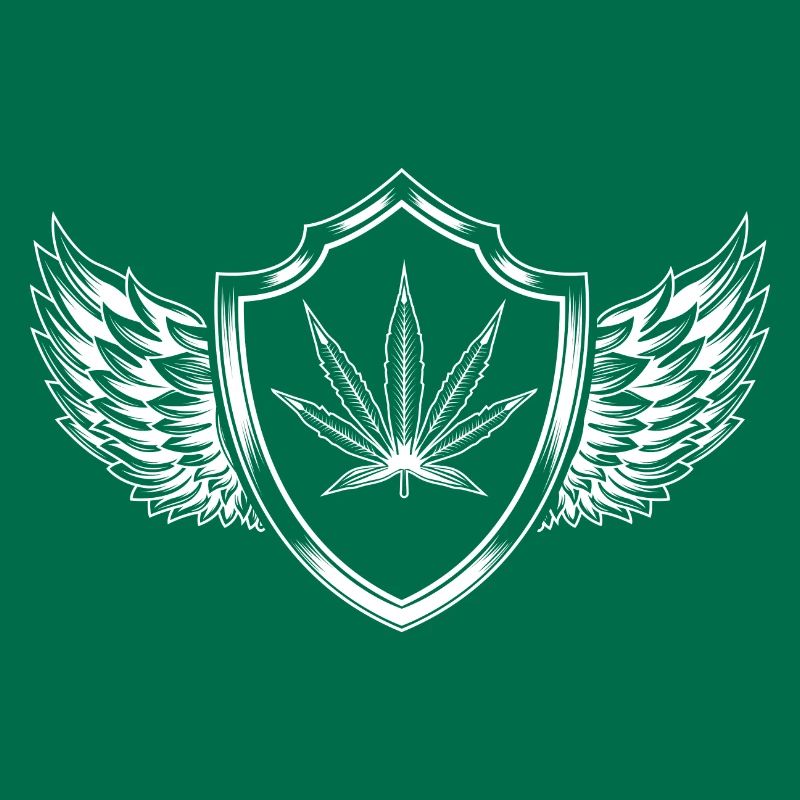 Hemp Leaf Crest Cannabis