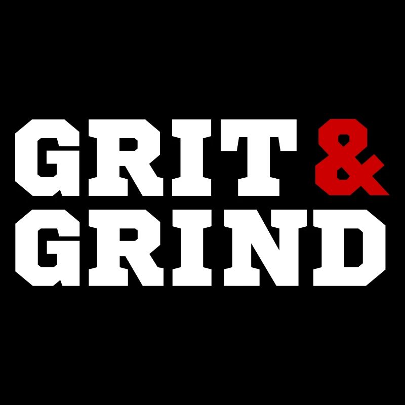 Grit and Grind (white/red)