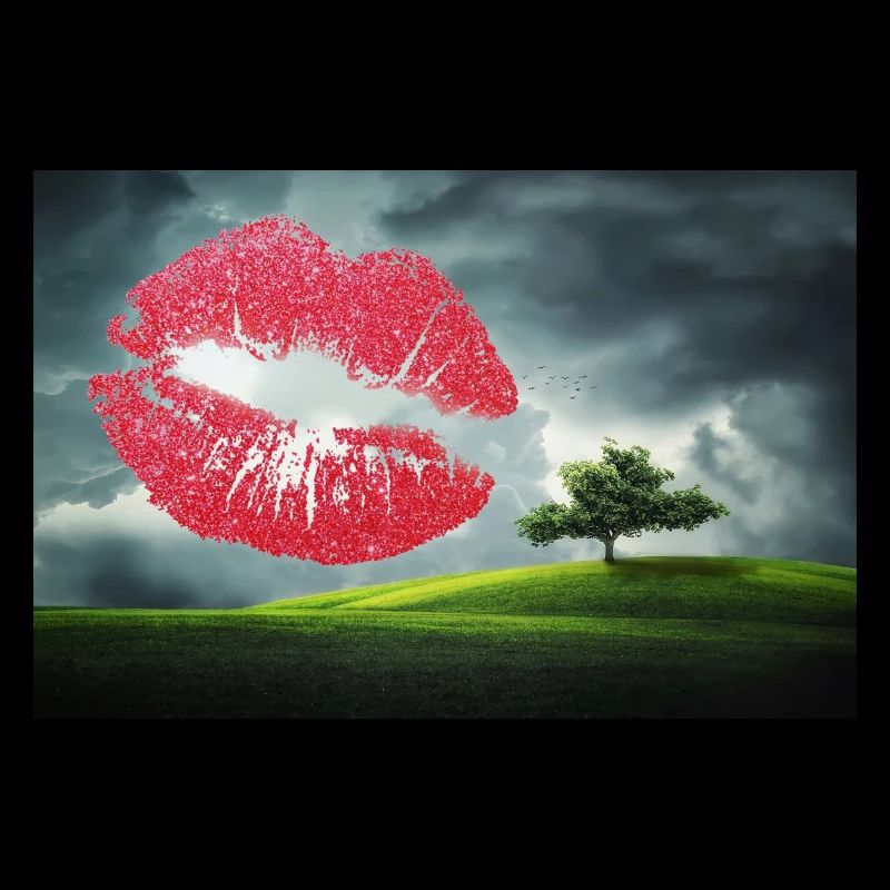 Baiser de la Saint-Valentin.