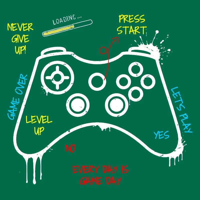 Gamer Controller Graffiti