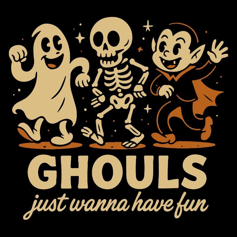 Les goules veulent juste s’amuser Conception d’Halloween