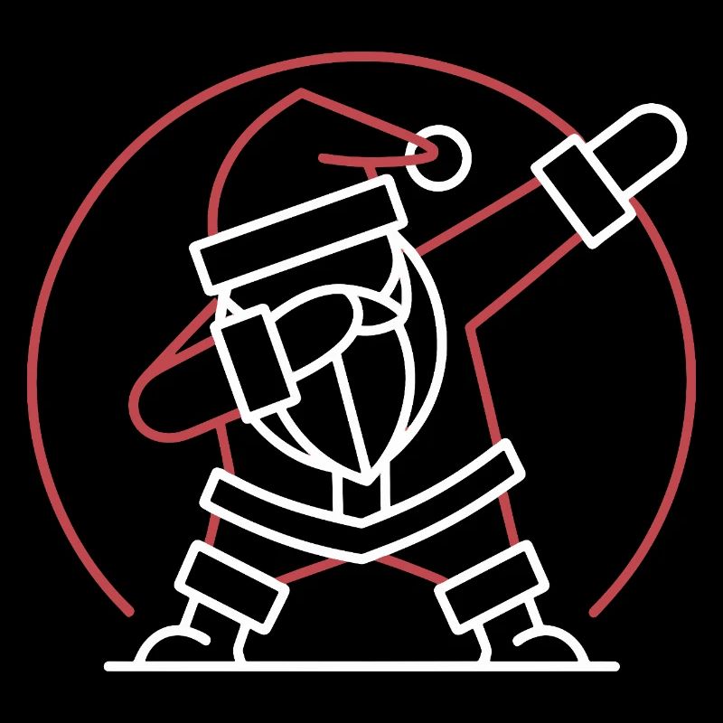  Weihnachtsmann Dab Pose Lustiger Santa Dabbing