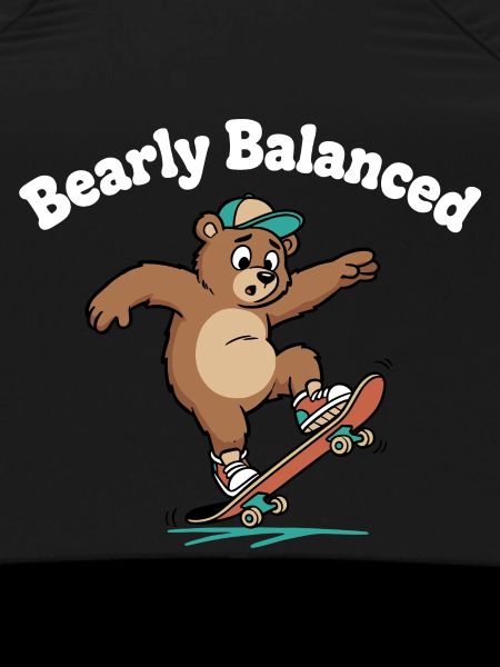 Bear on skateboard