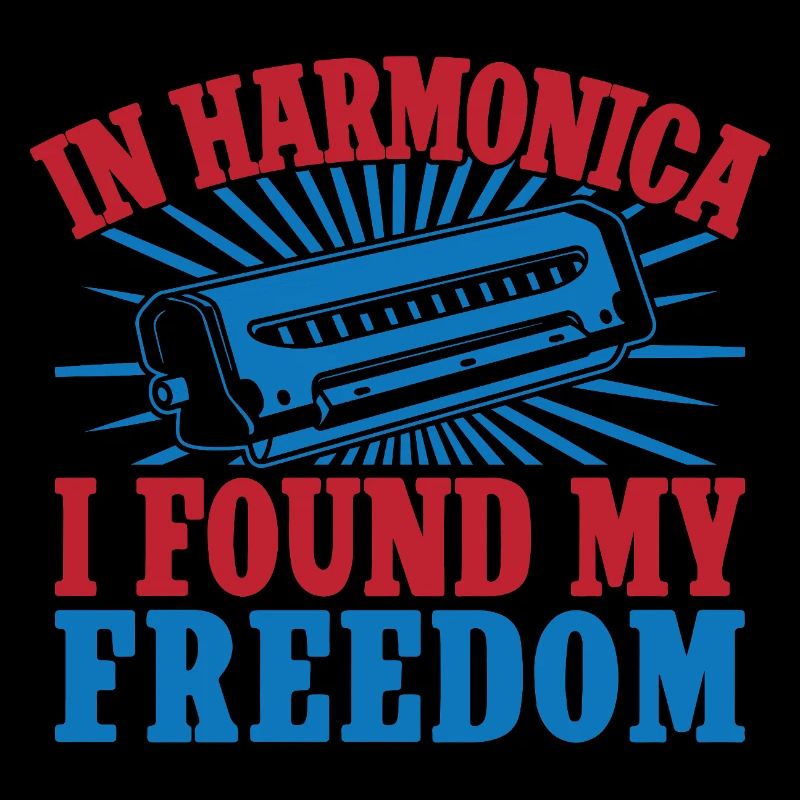 Funny Harmonica Player Found My Freedom Harmonica