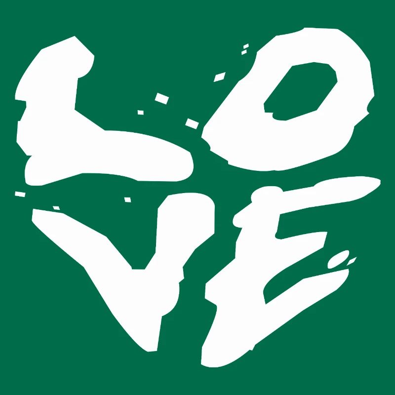 Illustration typographie de déclaration d’amour