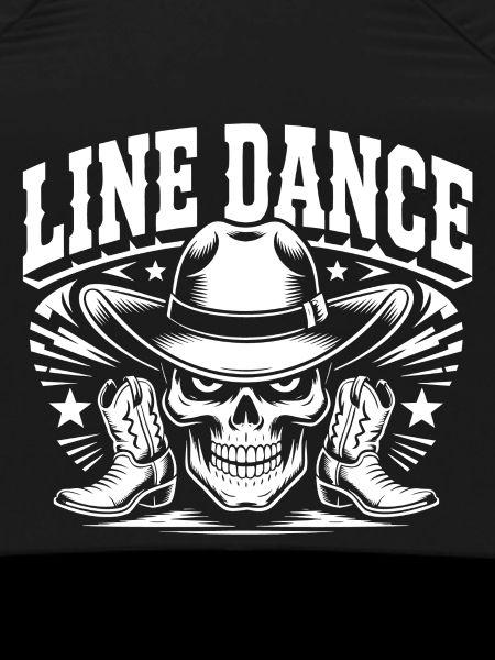 Line Dance Skull Cowboy