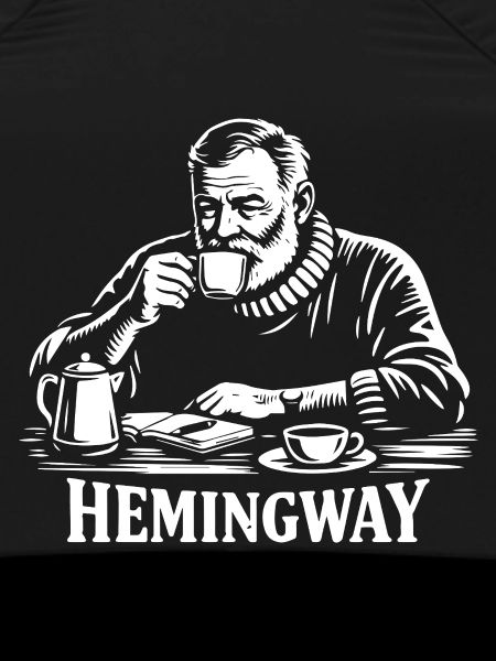 Hemingway Coffee Silhouette