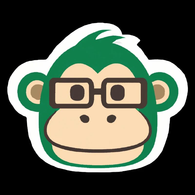 Affe Stickerart
