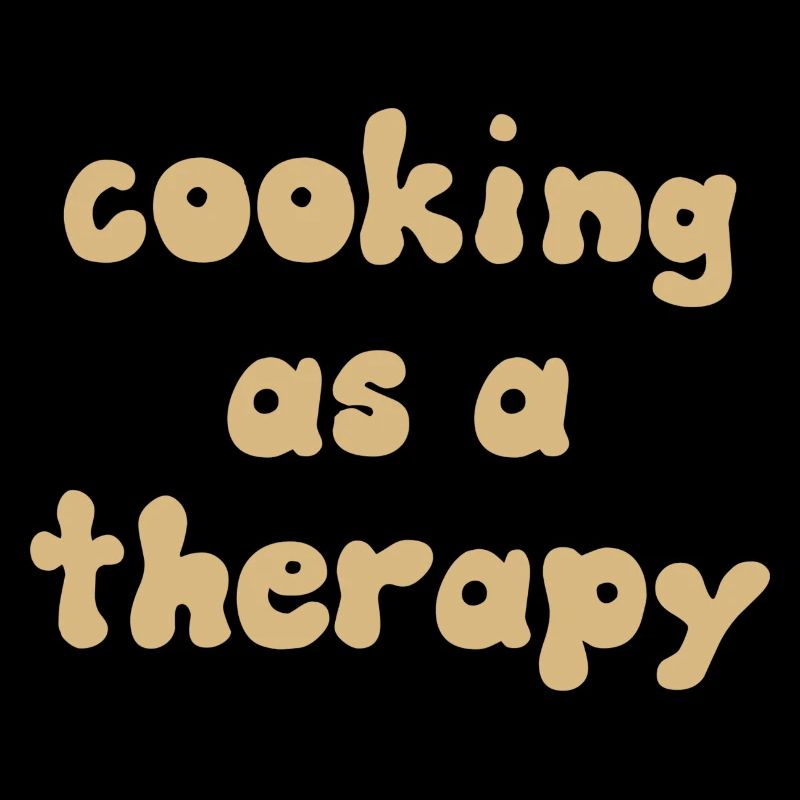 cooking as a therapy cooking shirt