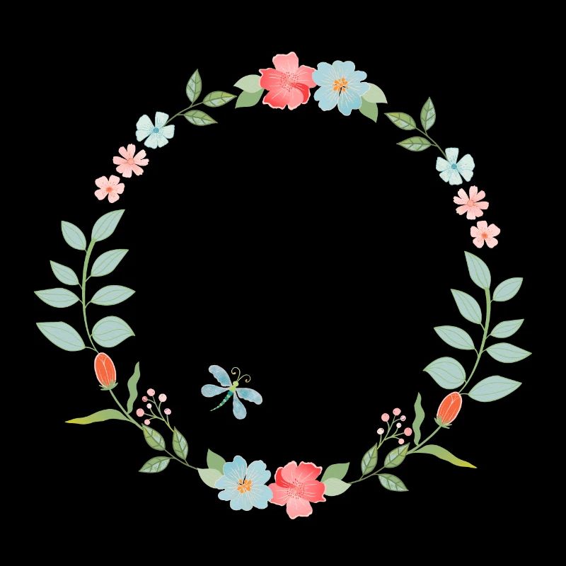 Flower wreath Personalizable