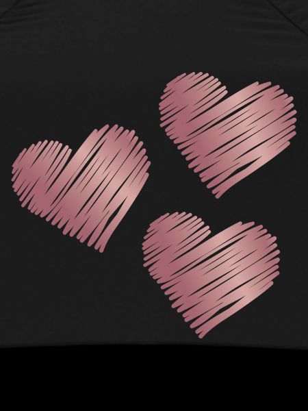 Rose Gold Heart Brushstrokes