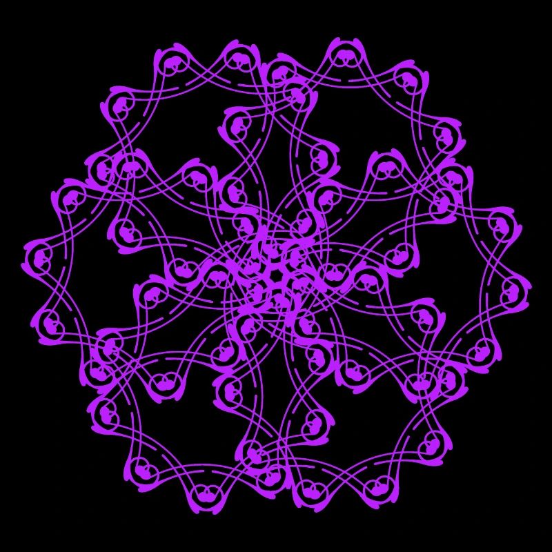 Motifs aléatoires encerclés