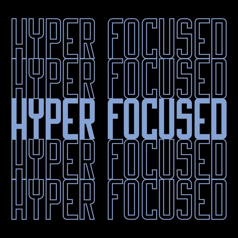 Hyperfocalisé en bleu
