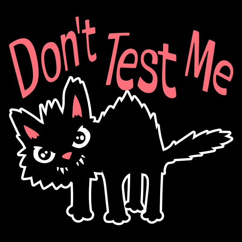 Ne me teste pas, chat coquin, citation drôle : logo