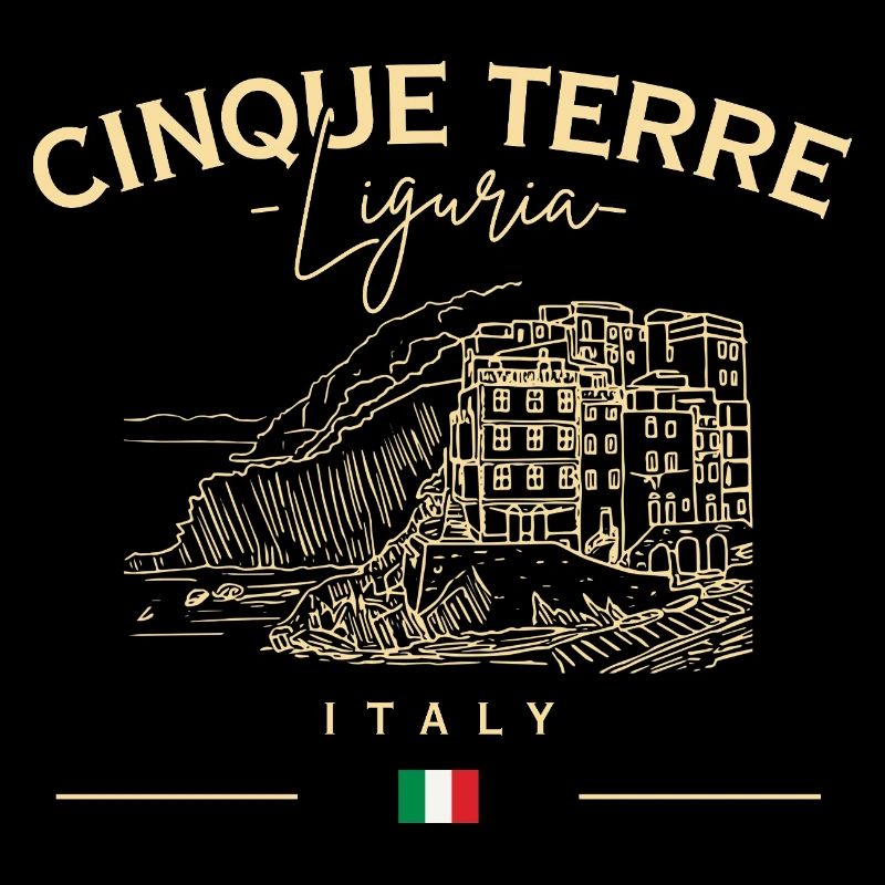 Sketch côtier des Cinque Terre