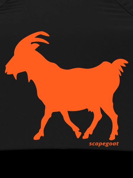 Ziege Sündenbock orange