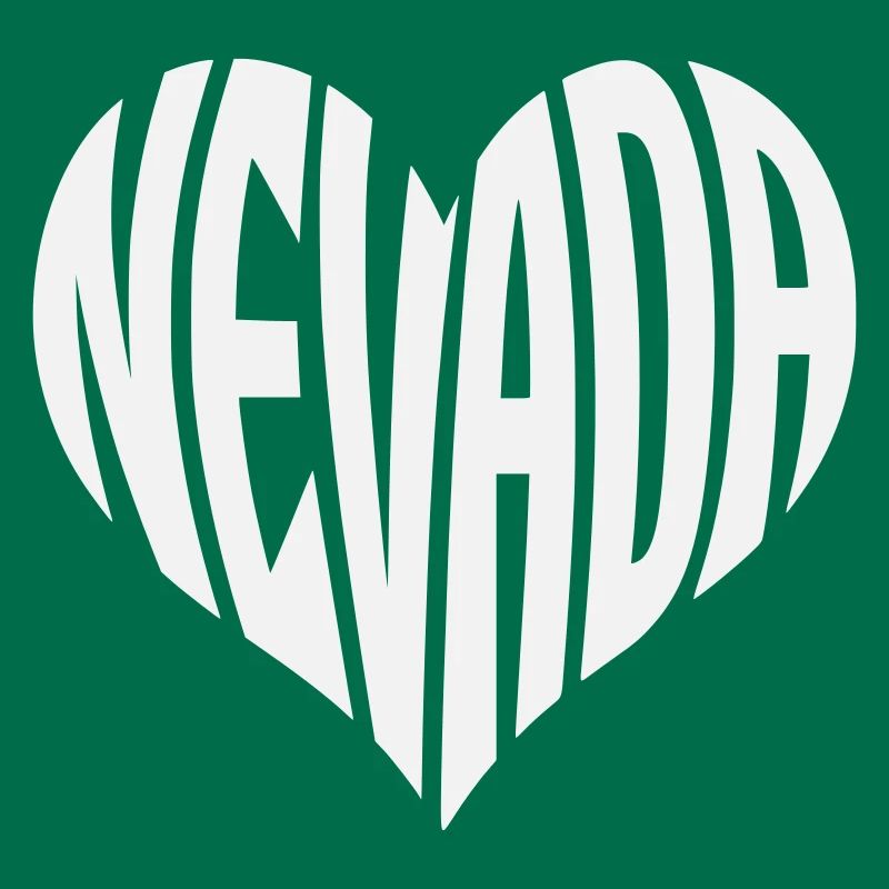 Nevada Heart Typography