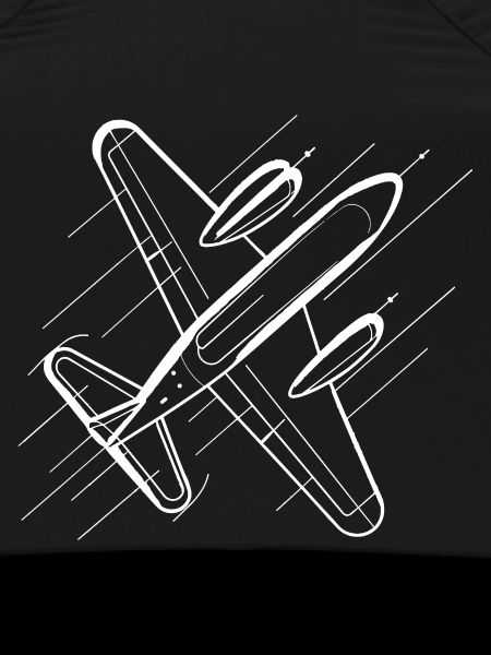 Airplane Line Art