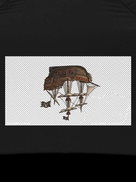 Fantasme de dirigeable steampunk