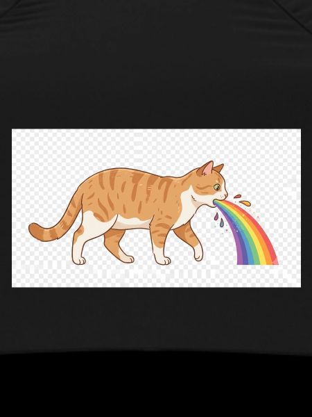 Cat Spitting Rainbow