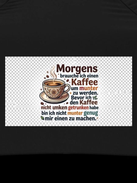 Kaffee Morgen Spruch Illustration
