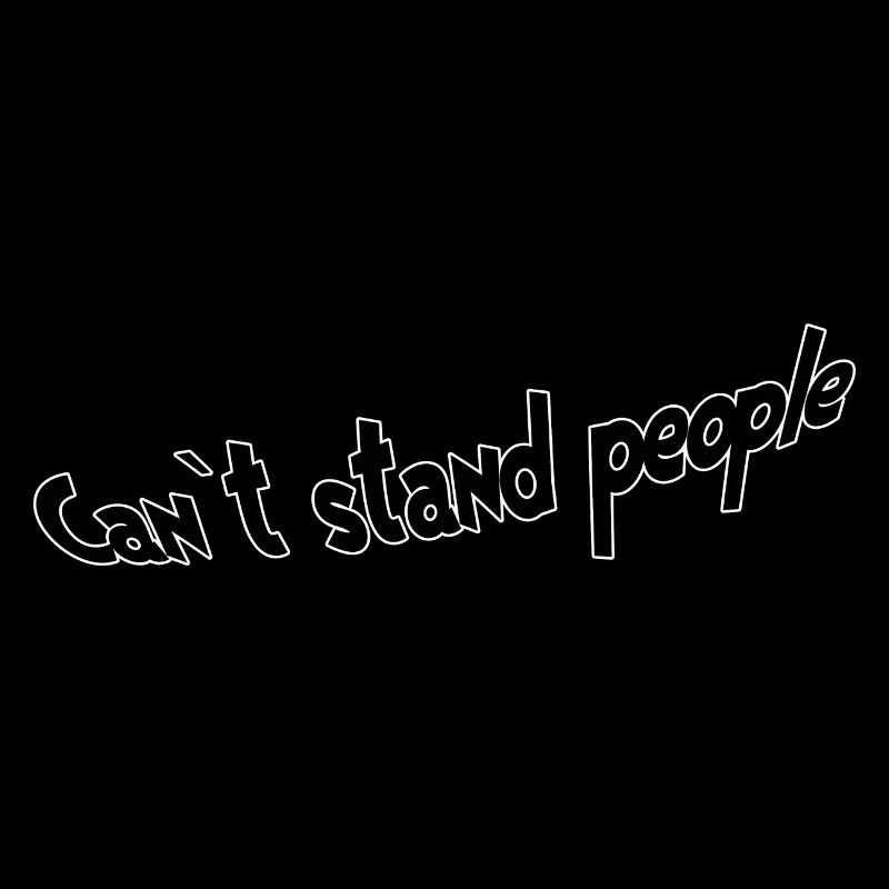 Je ne supporte pas les gens