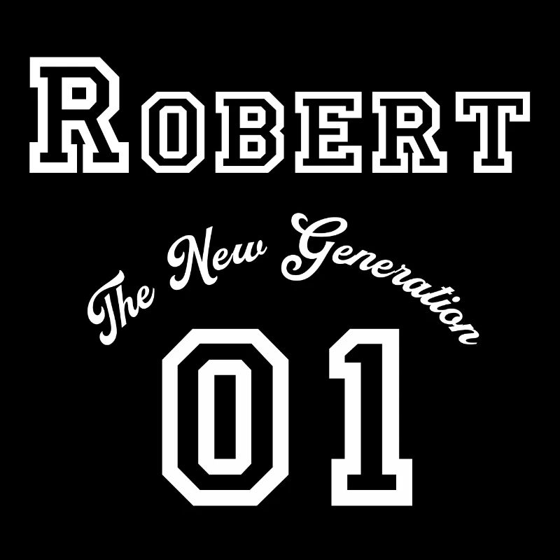 Prénom Robert - « La Nouvelle Génération », blanc