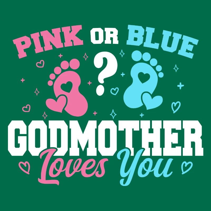 Rosa oder blaue Patin liebt dich - Patin