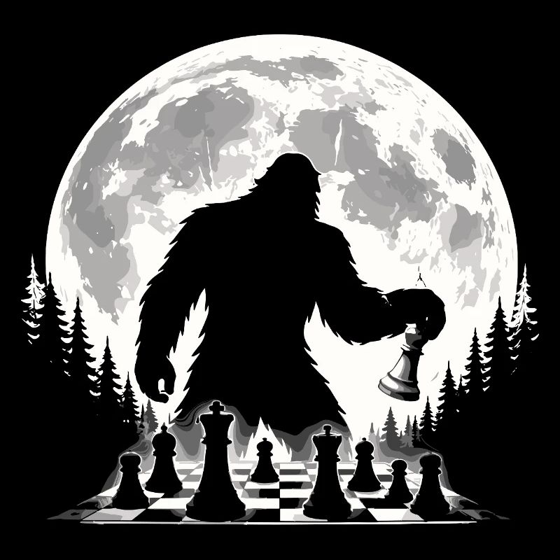 Joueur d’échecs Bigfoot