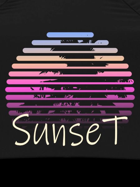 Sonnenuntergangspalmen