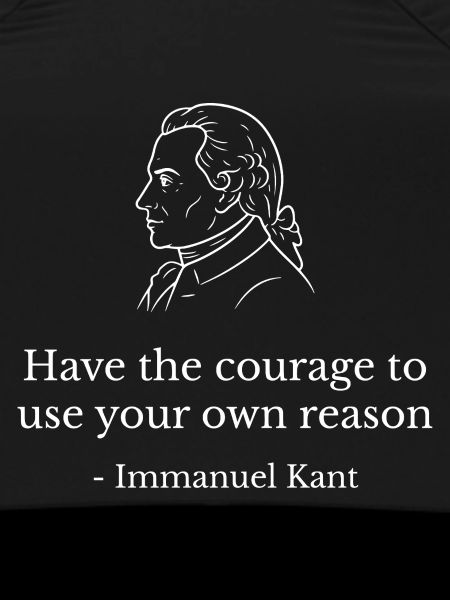 Kant-Mut-Zitatporträt