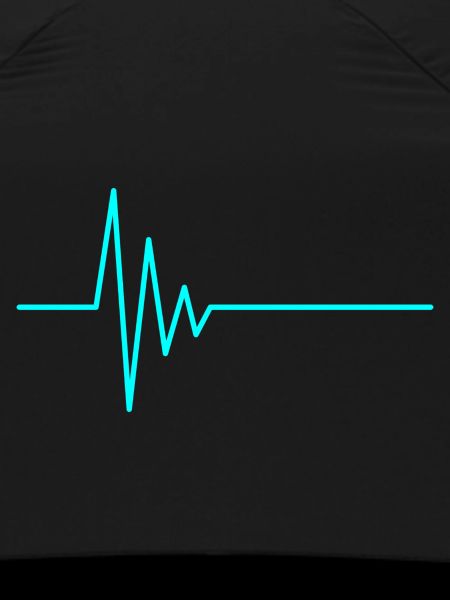 Heartbeat EKG water blue