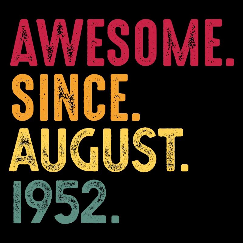 August 1952 - 70. Geburtstag Geschenk. Awesome.
