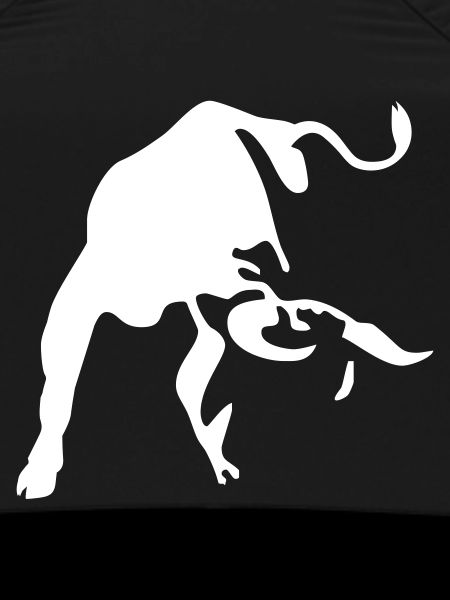 Minimal Bull Silhouette Art
