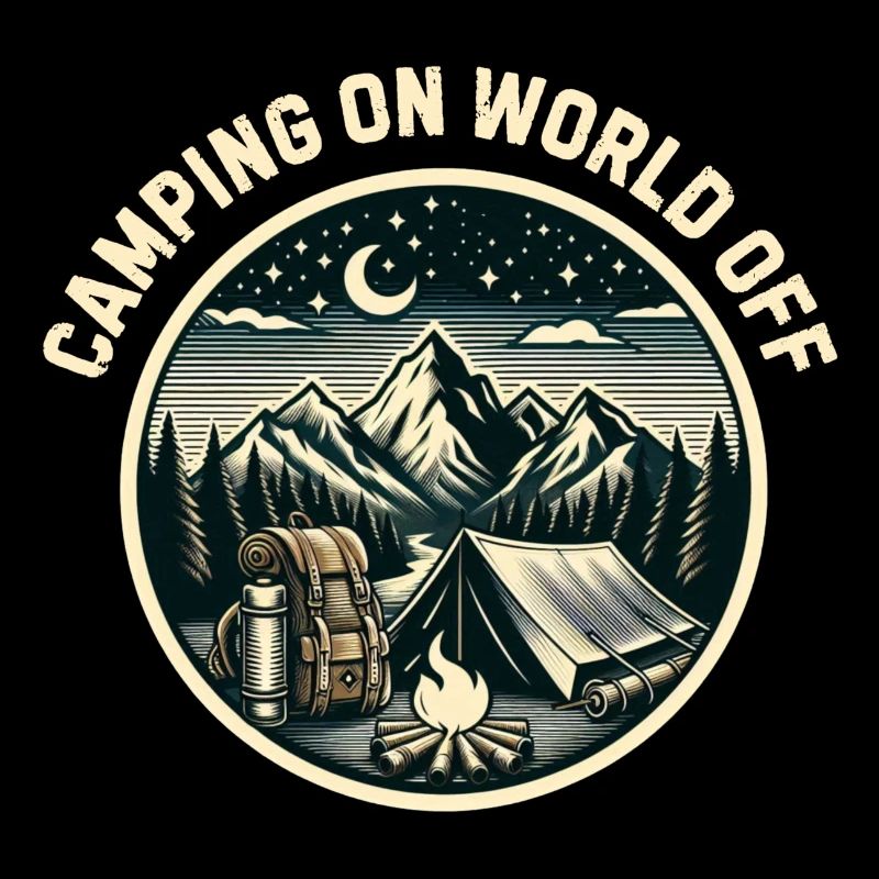 Camping auf der Welt aus
