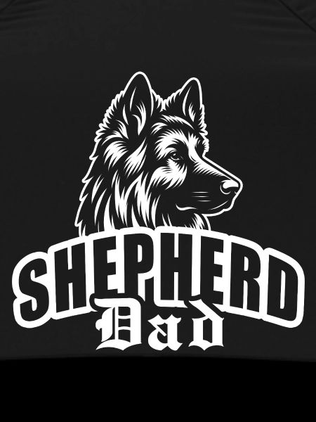 "Shepherd Dad" - with dog head